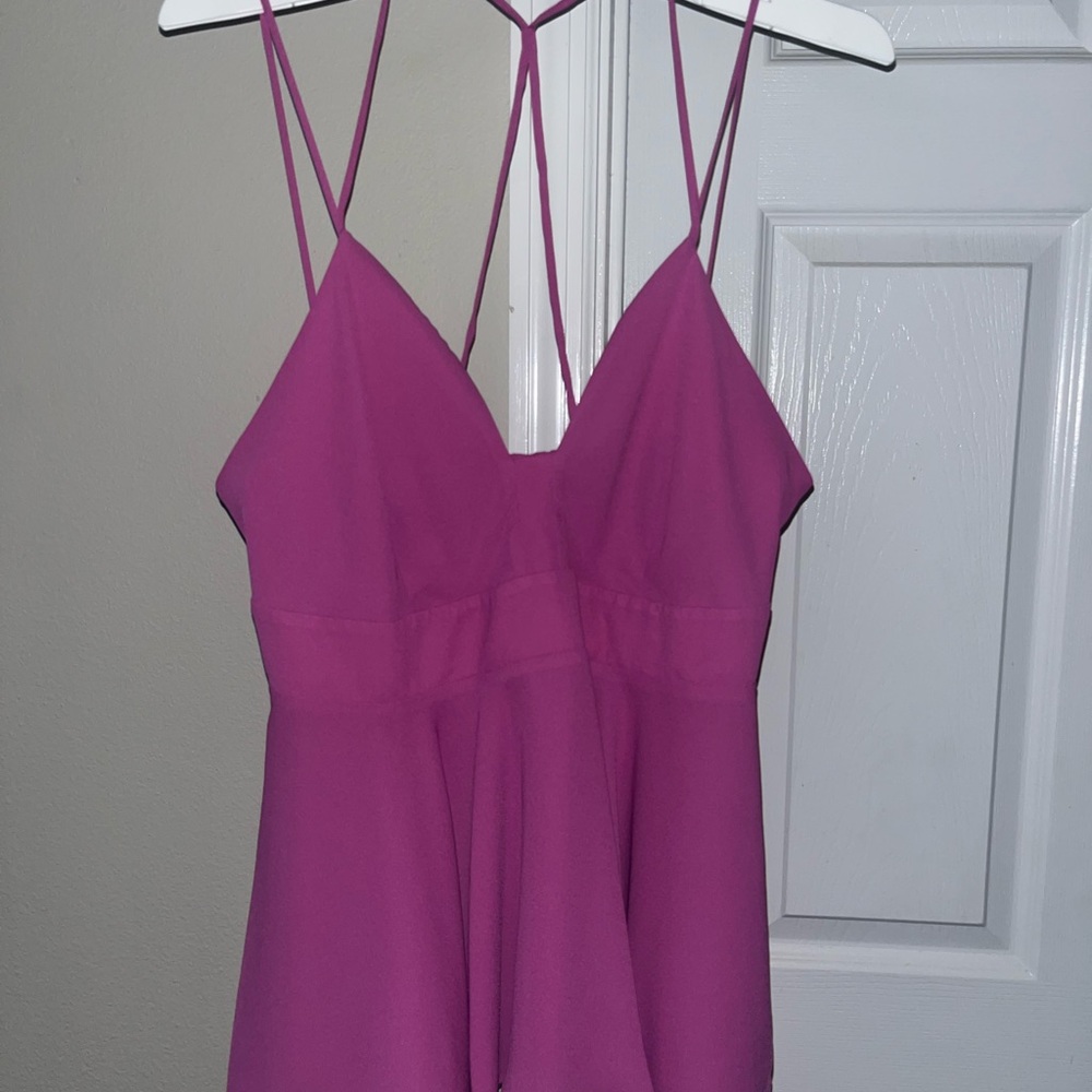Purple Strappy Women's Top